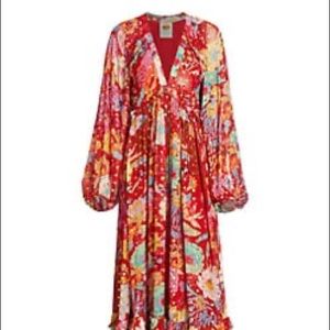 Farm Rio Hudson Floral Maxi Dress - Size M